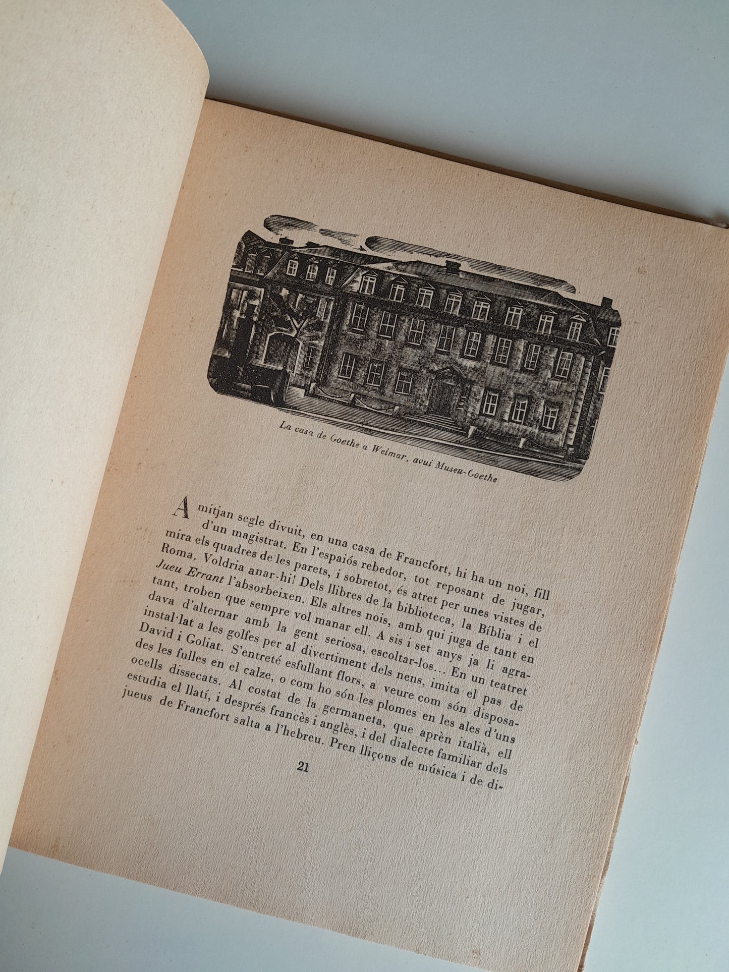 GOETHE: ANTOLOGIA QUE LA GENERALITAT DEDICA A LES ESCOLES DE CATALUNYA (1932)