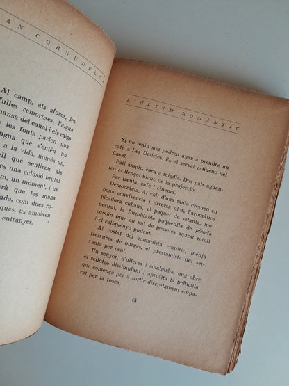 L'ÚLTIM ROMÀNTIC - JOAN CORNUDELLA (AVANT, 1937)