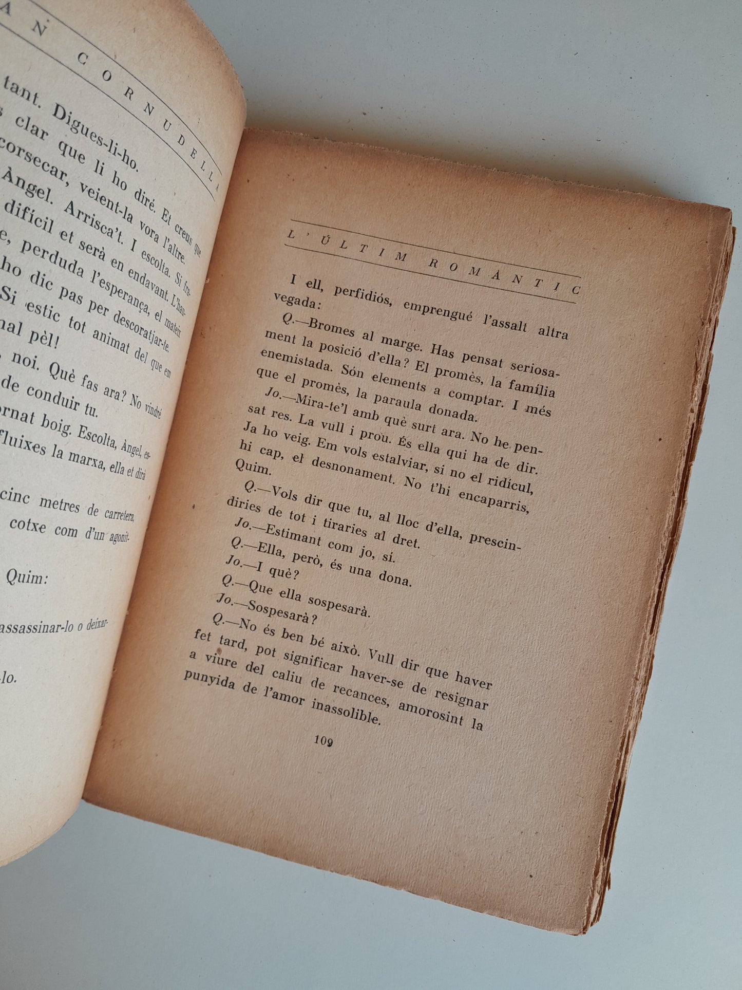 L'ÚLTIM ROMÀNTIC - JOAN CORNUDELLA (AVANT, 1937)