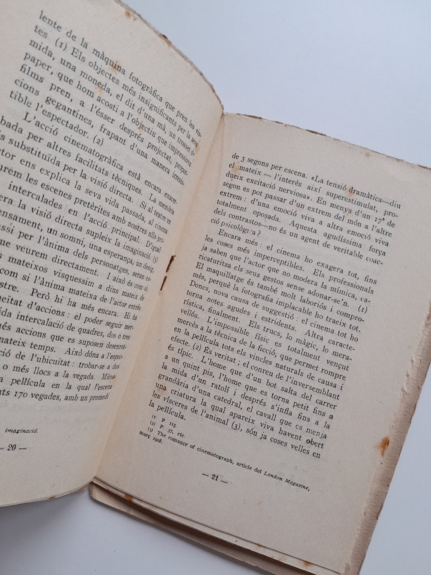 EL CINEMATÒGRAF EN LA CULTURA I EN ELS COSTUMS - R. RUCABADO (1920)