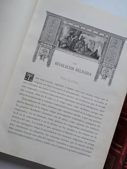 LA REVOLUCIÓN RELIGIOSA (TOMO 1) - EMILIO CASTELAR (MONTANER Y SIMÓN, 1883)