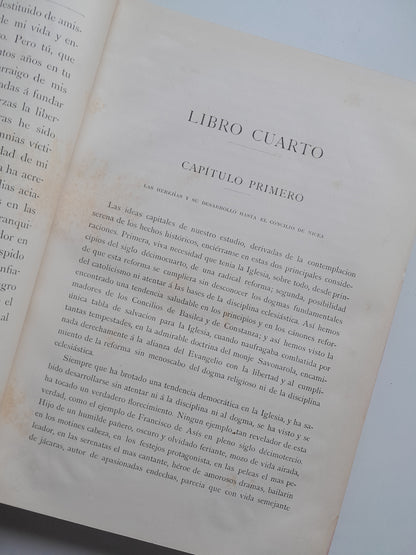 LA REVOLUCIÓN RELIGIOSA (TOMO 2) - EMILIO CASTELAR (MONTANER Y SIMÓN, 1883)