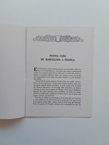 BREU DESCRIPCIÓ DE LA COSTA DE LLEVANT CATALANA (1928)