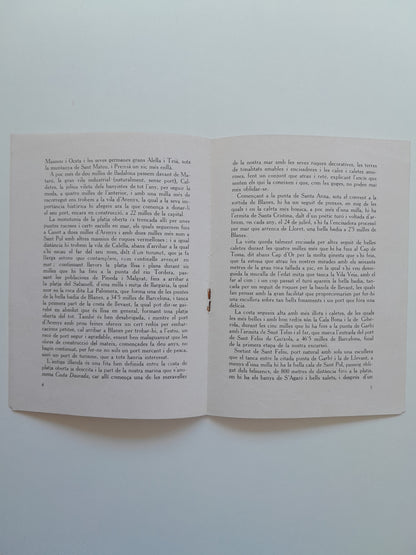 BREU DESCRIPCIÓ DE LA COSTA DE LLEVANT CATALANA (1928)