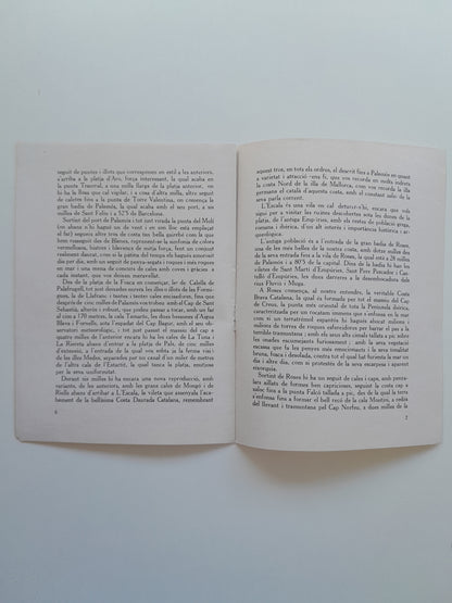 BREU DESCRIPCIÓ DE LA COSTA DE LLEVANT CATALANA (1928)