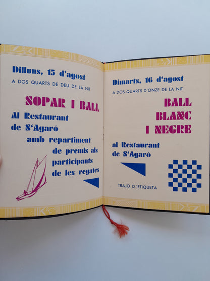 PROGRAMA CICLE DE FESTES DE S'AGARÓ (SANT FELIU DE GUÍXOLS, 1932)