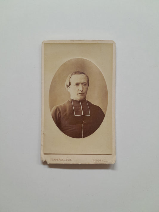 RETRATO DE SACERDOTE (c.1880) - PHOTOGRAPHIE A. TERPEREAU, BORDEAUX