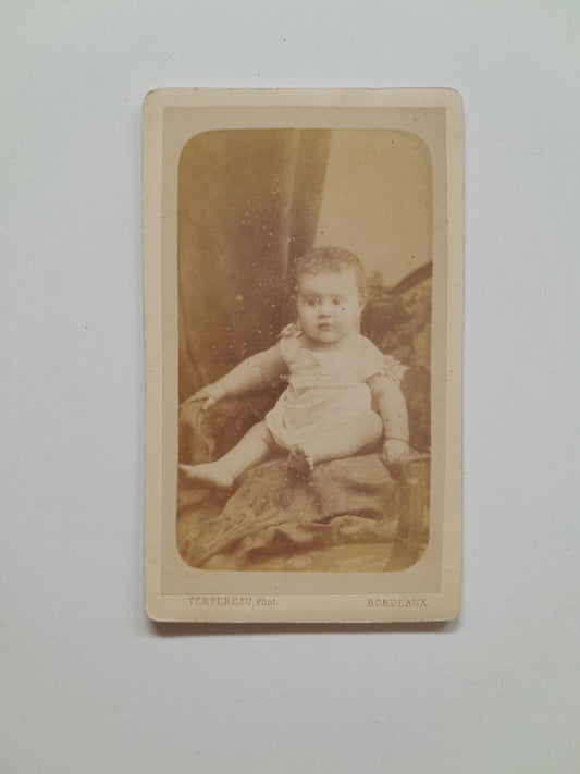 RETRATO DE BEBÉ (c.1880) - PHOTOGRAPHIE A. TERPEREAU, BORDEAUX