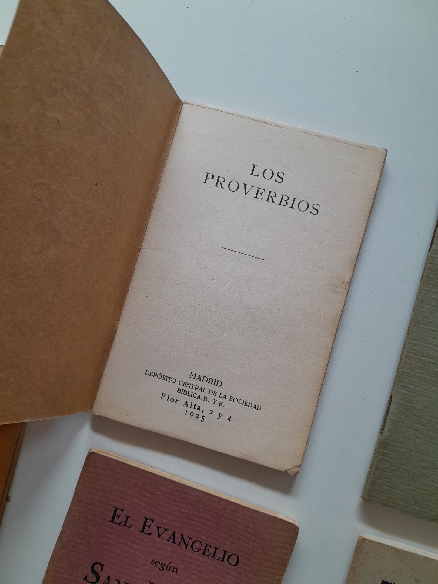 SANTOS EVANGELIOS Y HECHOS DE LOS APÓSTOLES (SOCIEDAD BÍBLICA, 1925-26)