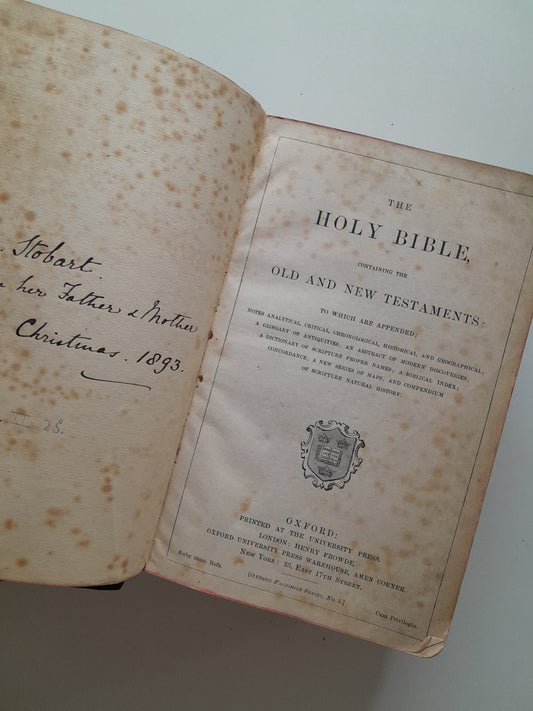 THE HOLY BIBLE (HENRY FROWDE, c.1880)