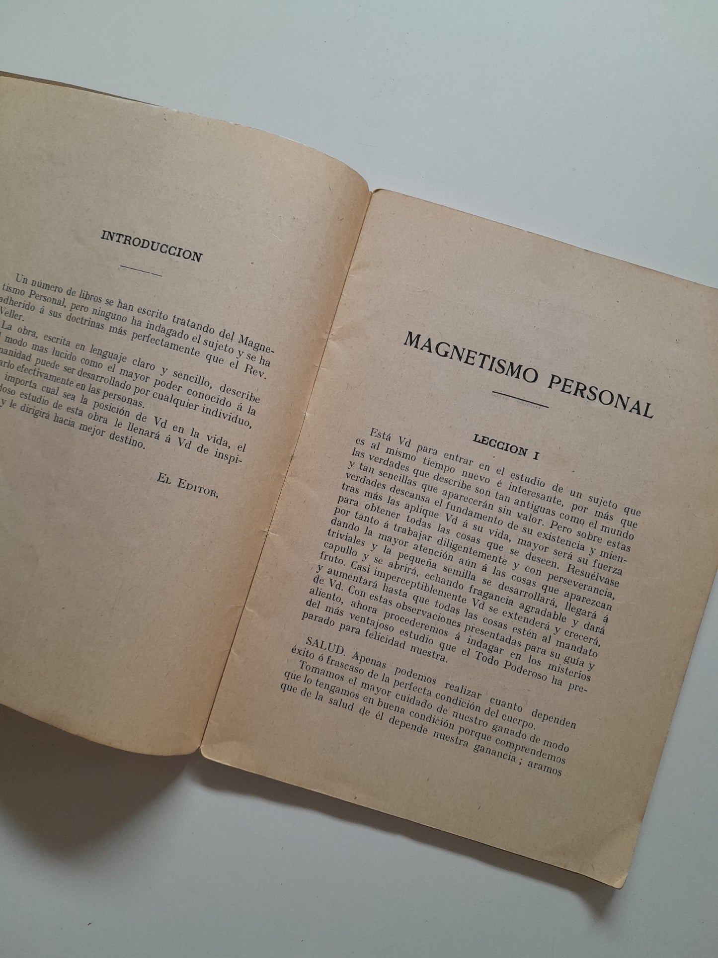 MAGNETISMO PERSONAL Y CÓMO DESARROLLARLO  - PAUL WELLER (SAGE INSTITUTE OF SCIENCE, c.1920)