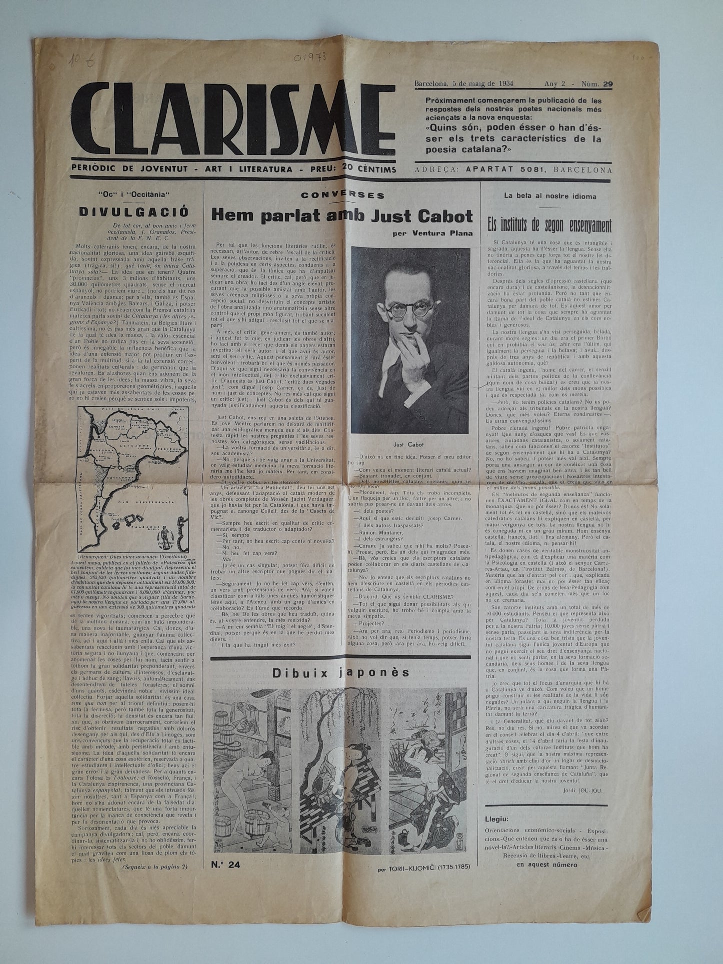 CLARISME (BARCELONA) - ANY 2, NÚM. 29 (5 MAIG 1934)