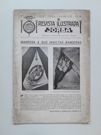 REVISTA ILUSTRADA JORBA (MANRESA) - ANY 20, NÚM. 228 (SETEMBRE 1928)