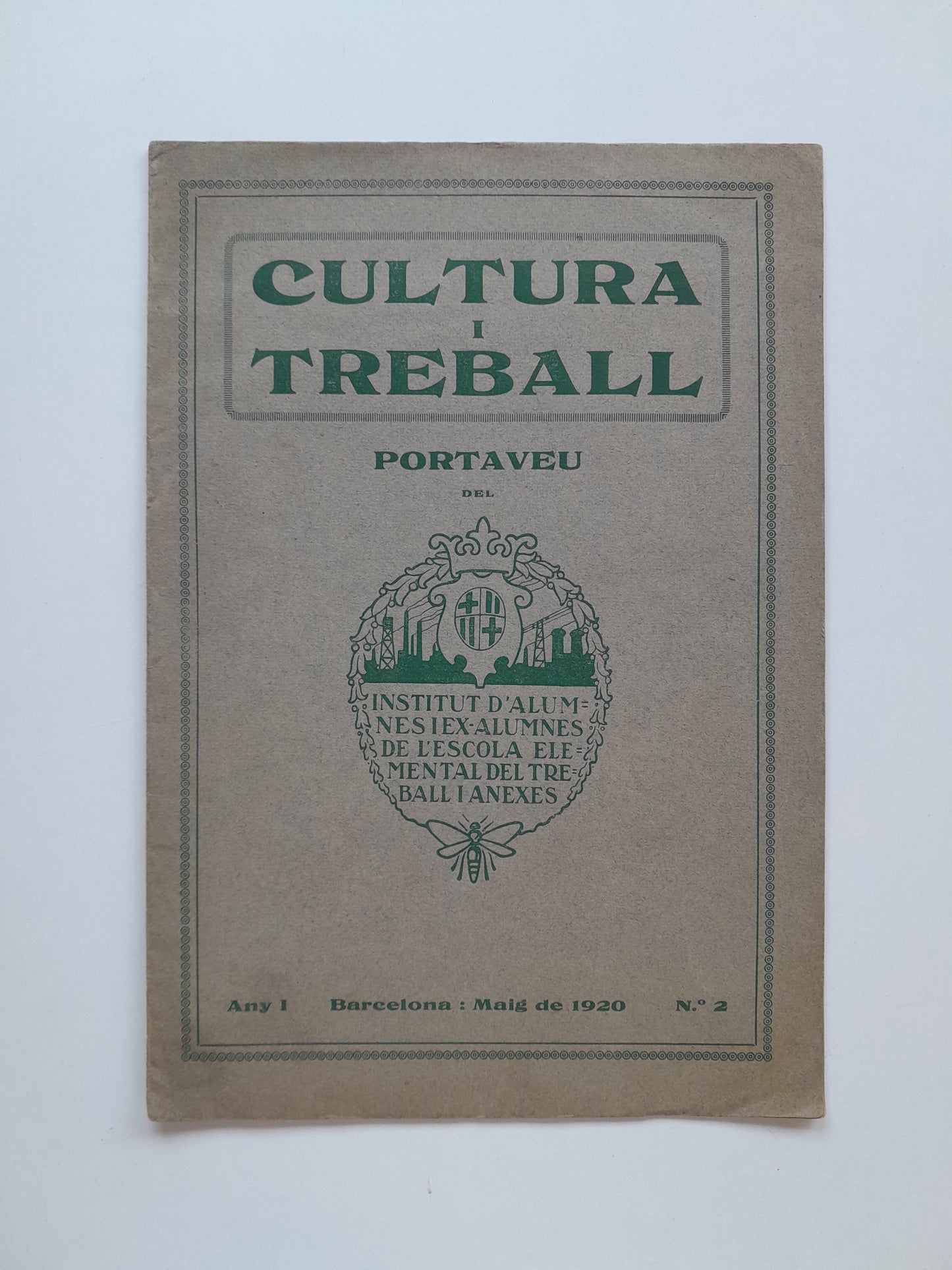 CULTURA I TREBALL (BARCELONA) - ANY 1, NÚM. 2 (MAIG 1920)