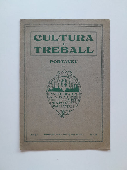 CULTURA I TREBALL (BARCELONA) - ANY 1, NÚM. 2 (MAIG 1920)