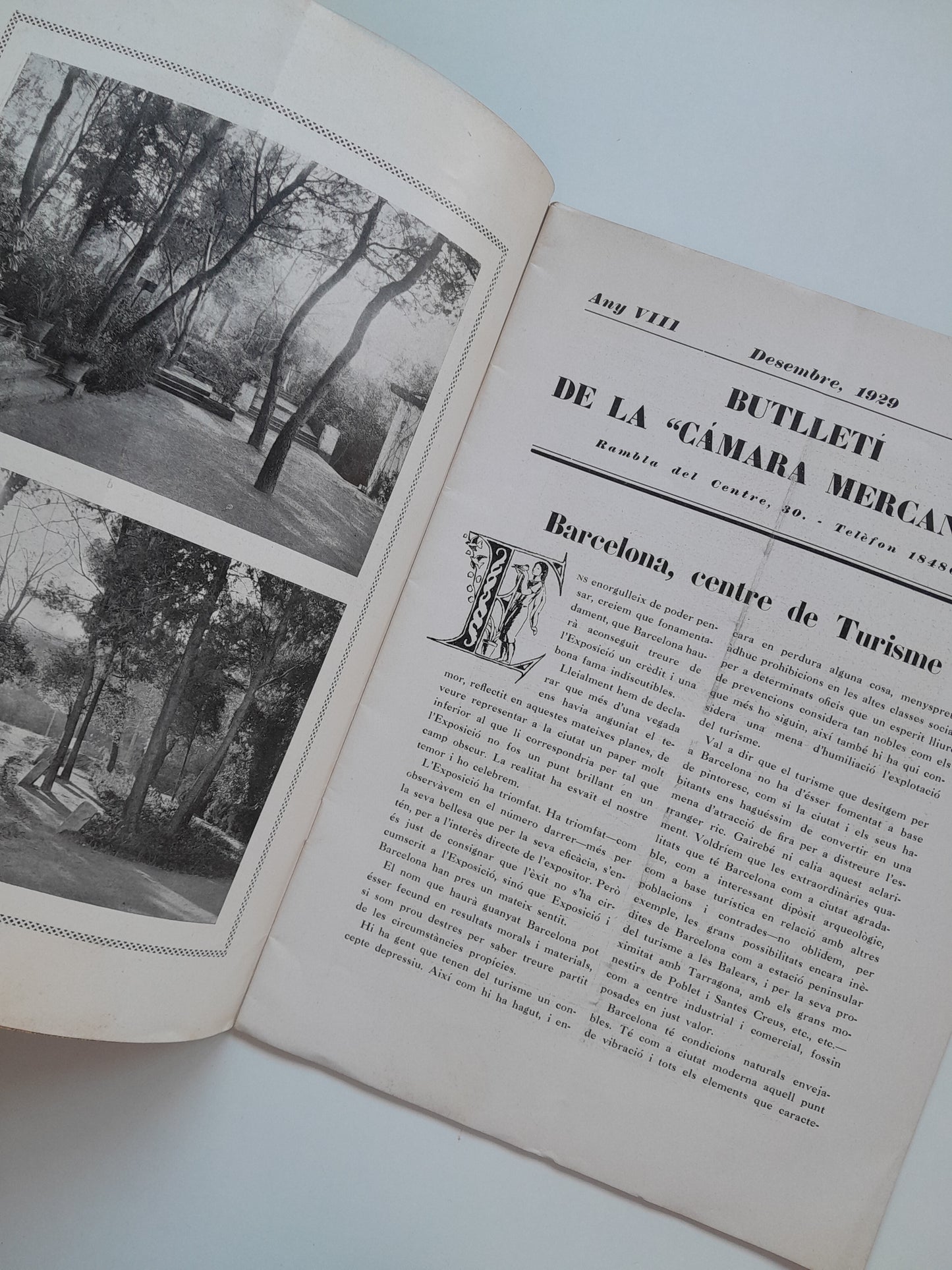 BUTLLETÍ DE LA CÀMARA MERCANTIL (BARCELONA) - ANY 8, NÚM. 93 (DESEMBRE 1929)