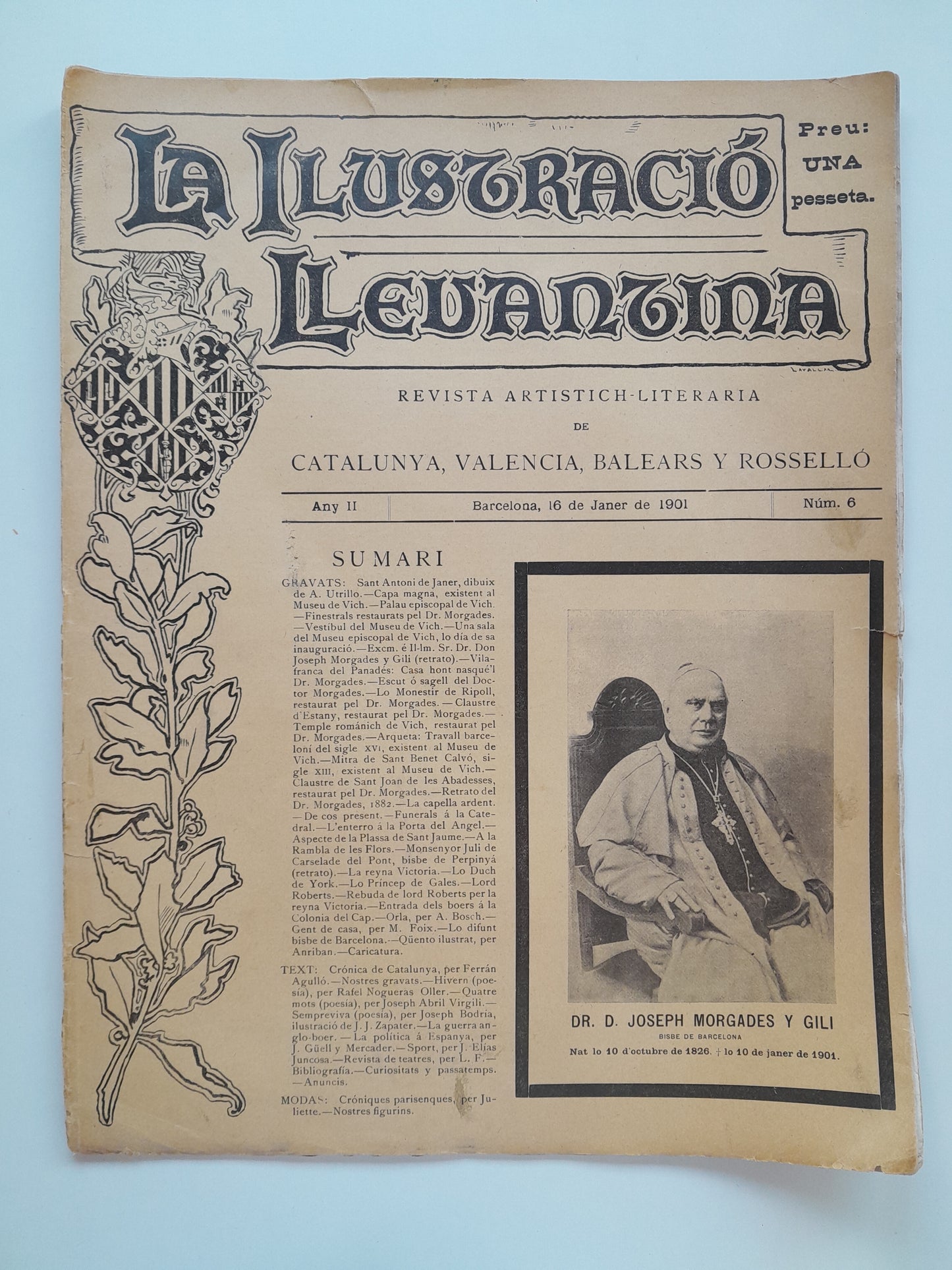 LA ILUSTRACIÓ LLEVANTINA. REVISTA ARTISTICH-LITERARIA. - ANY 2, NÚM. 6 (16 GENER 1901)