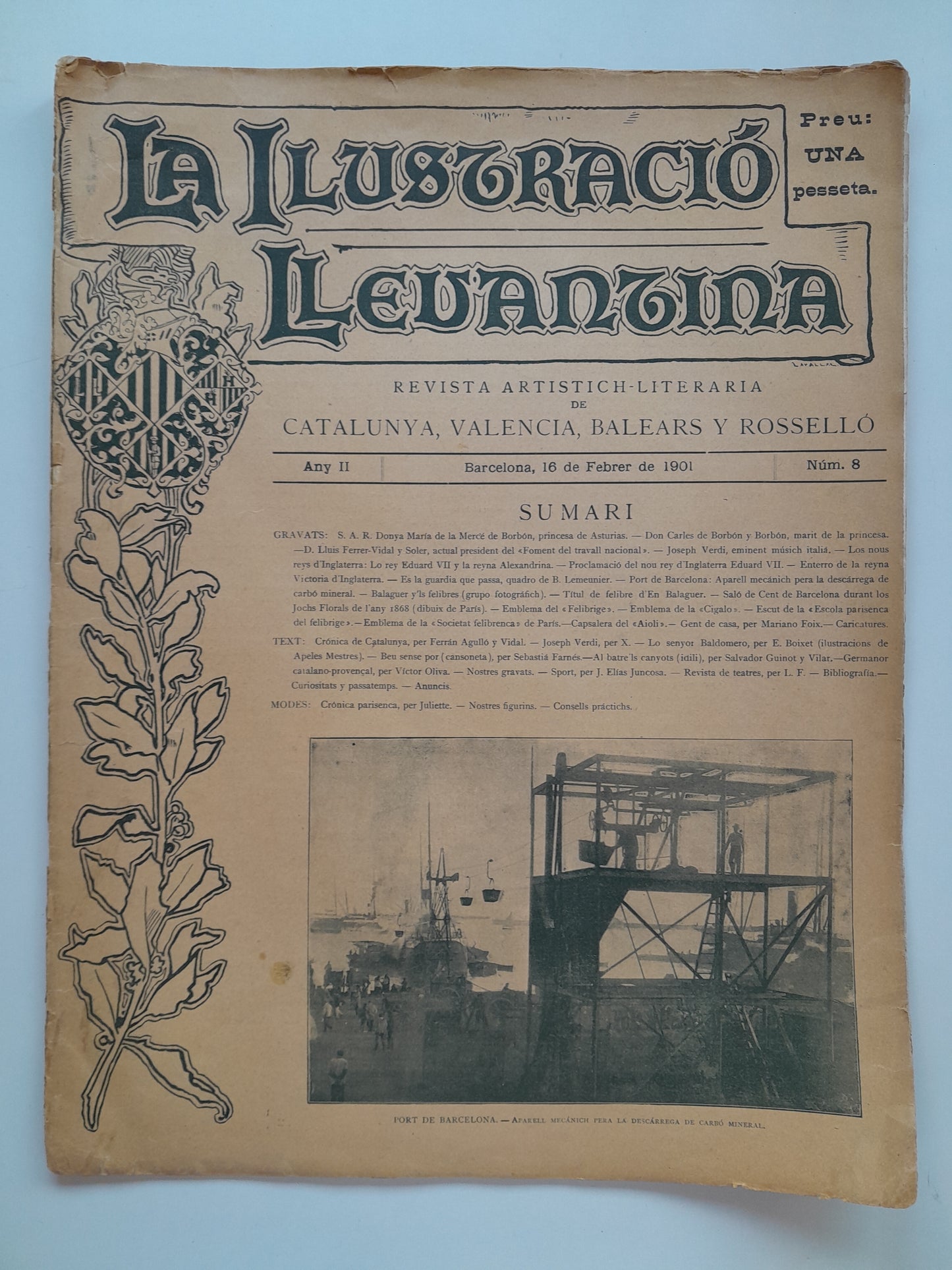 LA ILUSTRACIÓ LLEVANTINA. REVISTA ARTISTICH-LITERARIA. - ANY 2, NÚM. 8 (1 FEBRER 1901)