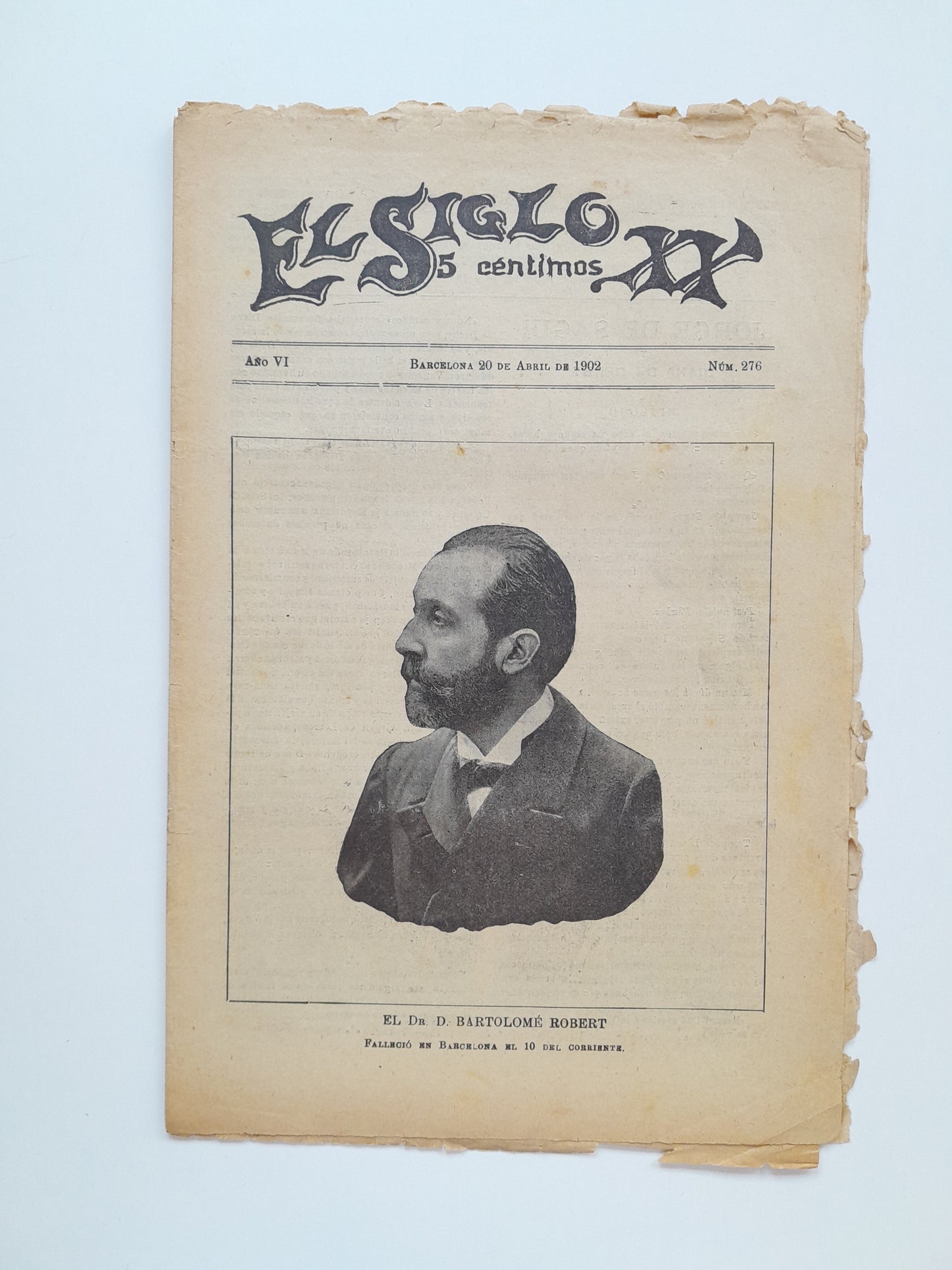 EL SIGLO XX (BARCELONA) - ANY 6, NÚM. 276 (20 ABRIL 1902)