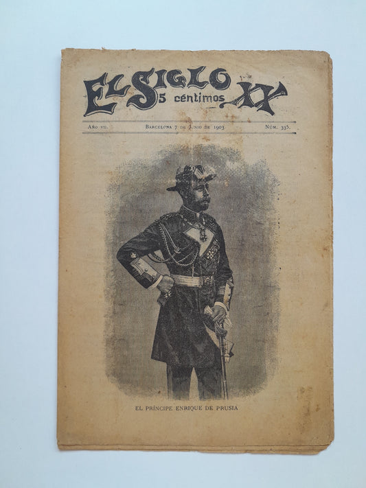 EL SIGLO XX (BARCELONA) - ANY 7, NÚM. 335 (7 JUNY 1903)