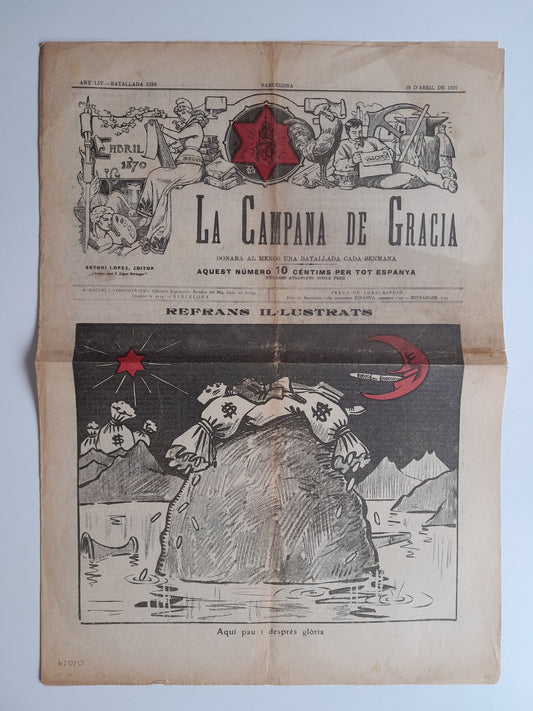 LA CAMPANA DE GRÀCIA (BARCELONA) - ANY 54, NÚM. 2758 (29 ABRIL 1922)