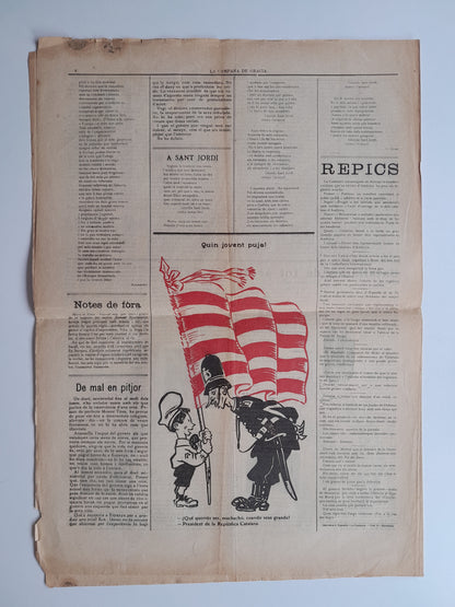 LA CAMPANA DE GRÀCIA (BARCELONA) - ANY 54, NÚM. 2787 (18 NOVEMBRE 1922)
