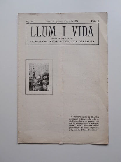 LLUM I VIDA (GIRONA) - ANY 3, NÚM. 3 (1 AGOST 1934)