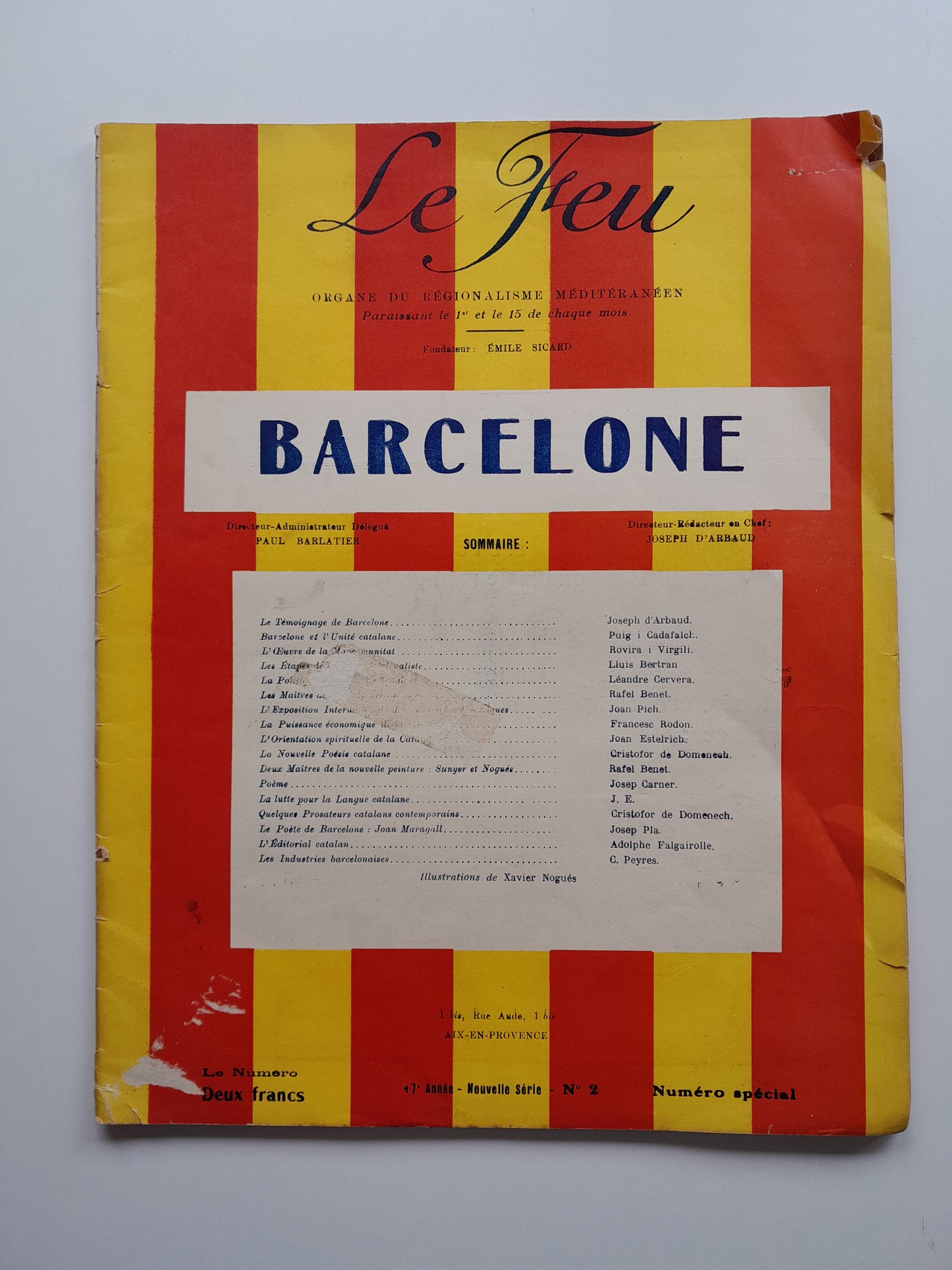 LE FEU. ORGANE DU RÉGIONALISME MÉDITERRANÉEN - ANY 17, NÚM. 2 (GENER 1923)