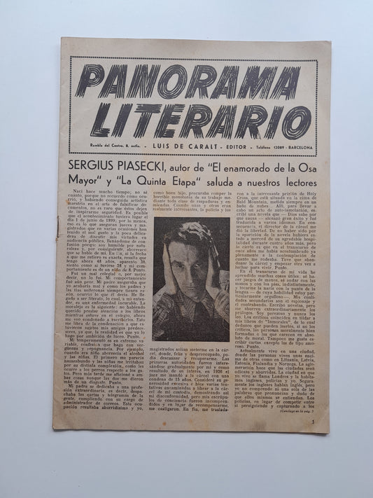 PANORAMA LITERARIO (BARCELONA) (ABRIL 1948)