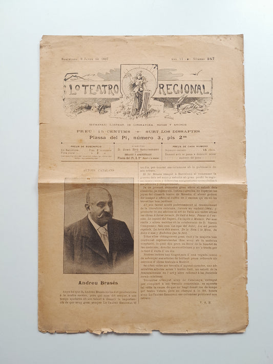 LO TEATRO REGIONAL (BARCELONA) - ANY 6, NÚM. 257 (9 GENER 1897)