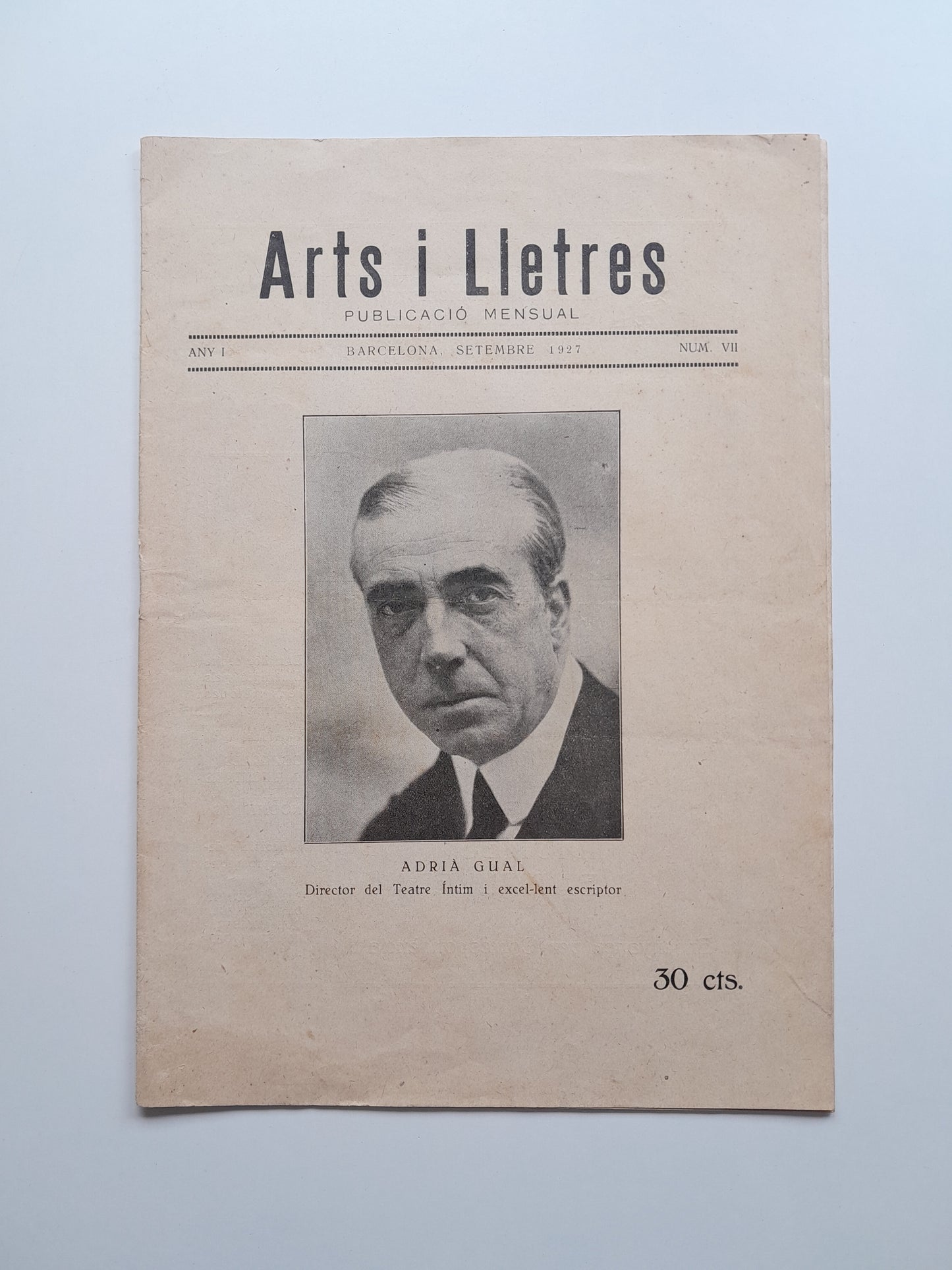 ARTS I LLETRES (BARCELONA) - ANY 1, NÚM. 7 (SETEMBRE 1927)