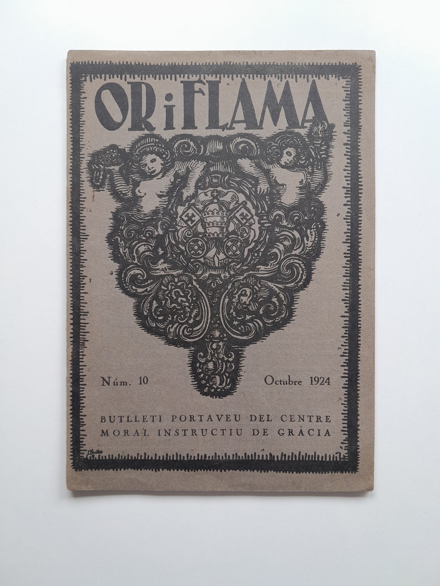 OR I FLAMA. BUTLLETÍ CENTRE MORAL INSTRUCTIU DE GRÀCIA (BARCELONA) - NÚM. 10 (OCTUBRE 1924)