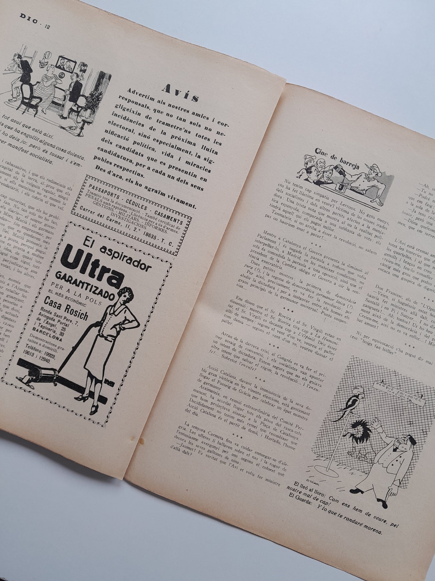 D.I.C. (BARCELONA) - ANY 3, NÚM. 121 (14 OCTUBRE 1933)