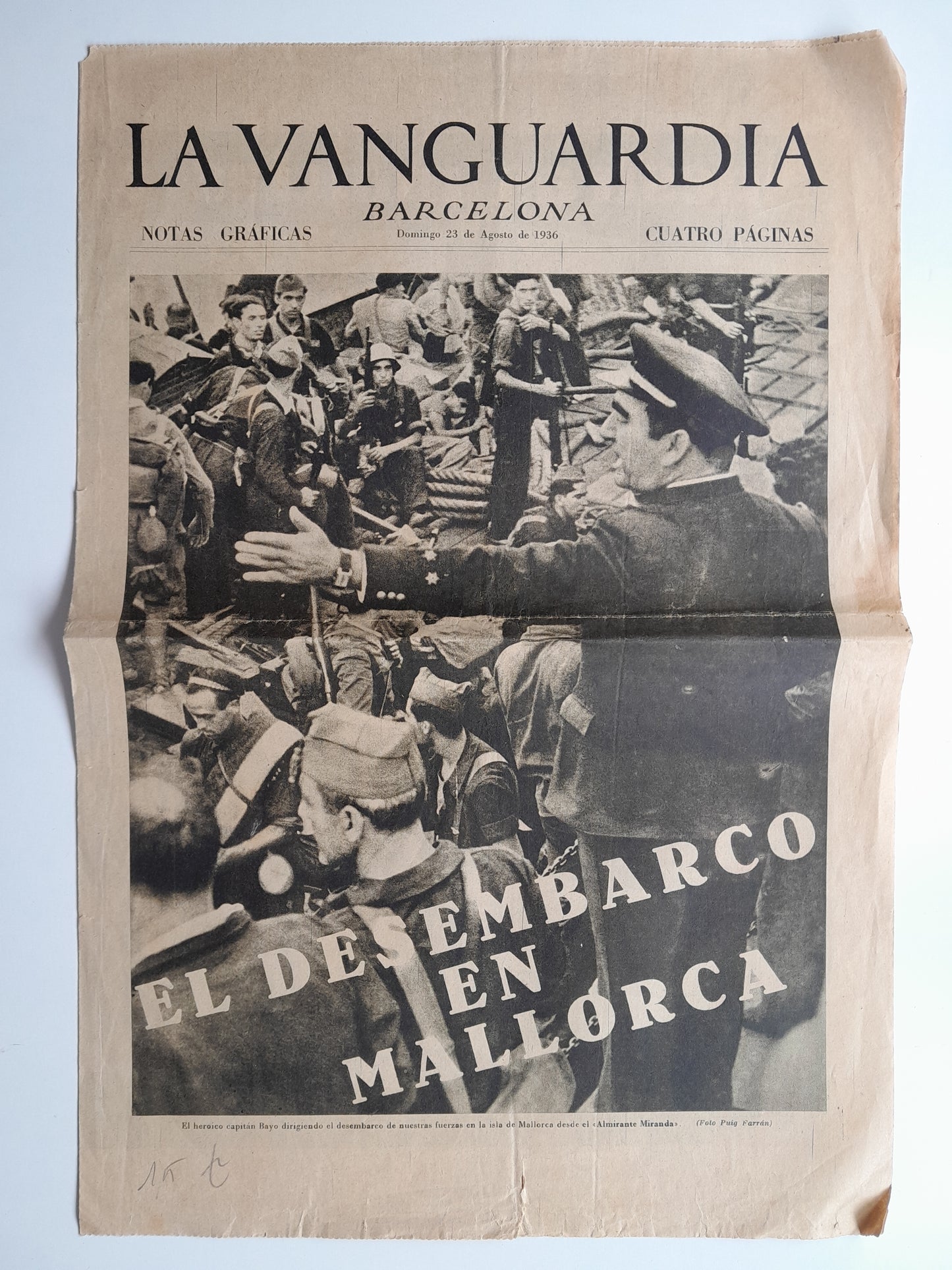 LA VANGUARDIA (BARCELONA) (23 AGOST 1936)