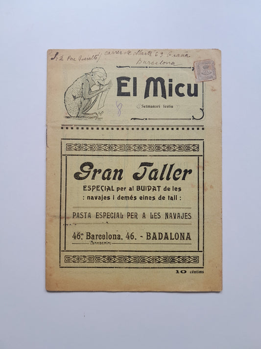 EL MICU. SETMANARI FESTIU (BADALONA) - ANY 2, NÚM. 106 (30 DESEMBRE 1916)