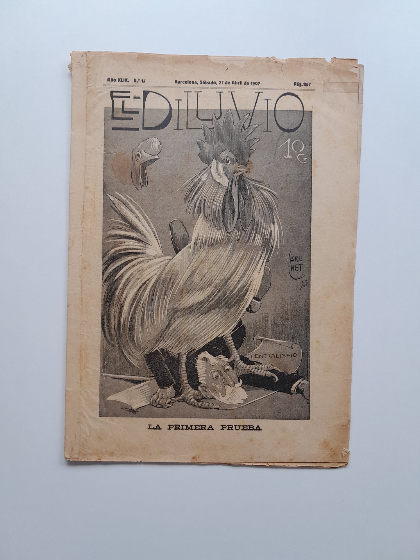 EL DILUVIO (BARCELONA) - ANY 49, NÚM. 17 (27 ABRIL 1907)
