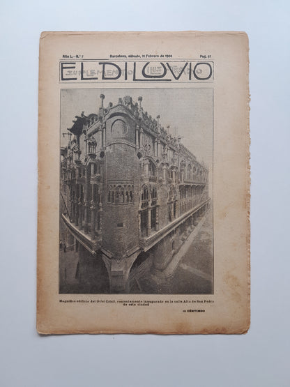EL DILUVIO (BARCELONA) - ANY 50, NÚM. 7 (15 FEBRER 1908)