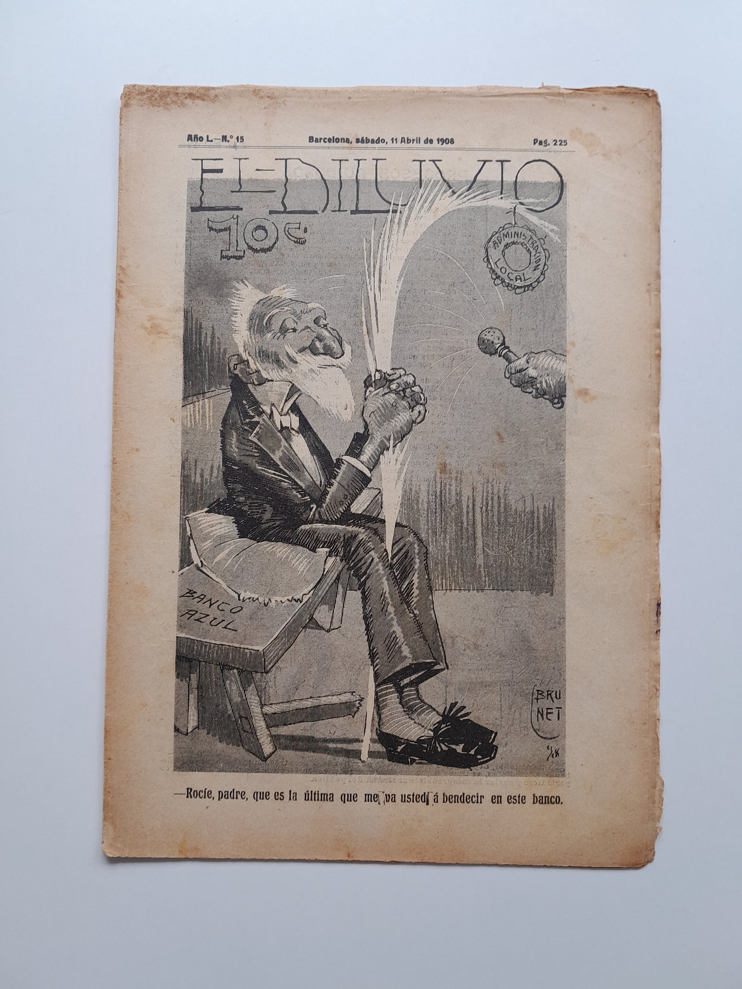EL DILUVIO (BARCELONA) - ANY 50, NÚM. 15 (11 ABRIL 1908)