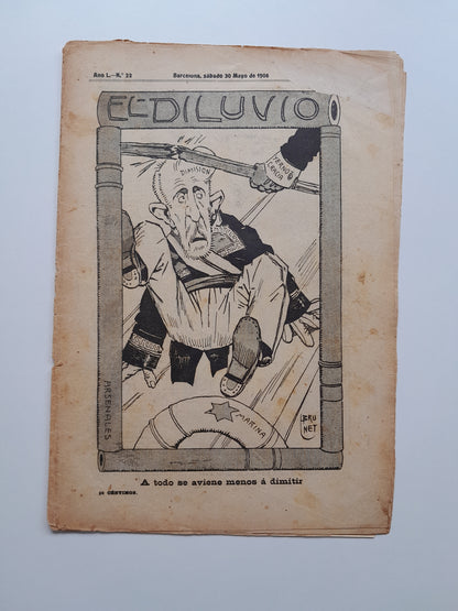 EL DILUVIO (BARCELONA) - ANY 50, NÚM. 22 (30 MAIG 1908)
