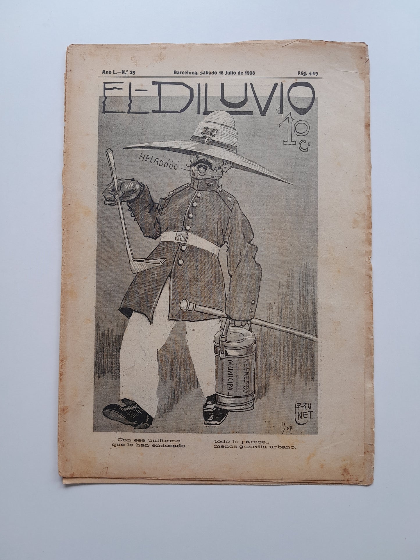 EL DILUVIO (BARCELONA) - ANY 50, NÚM. 29 (18 JULIOL 1908)