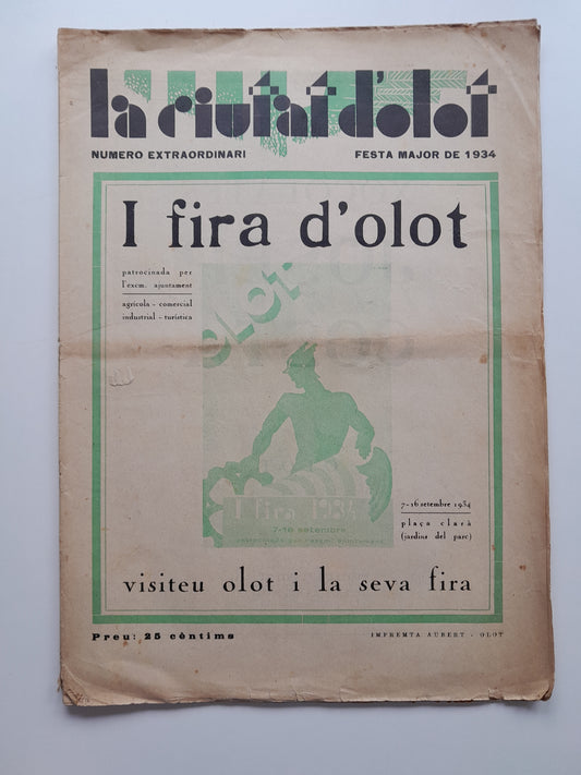 LA CIUTAT D'OLOT (OLOT) - ANY 3, NÚM. 67 (1 SETEMBRE 1934)