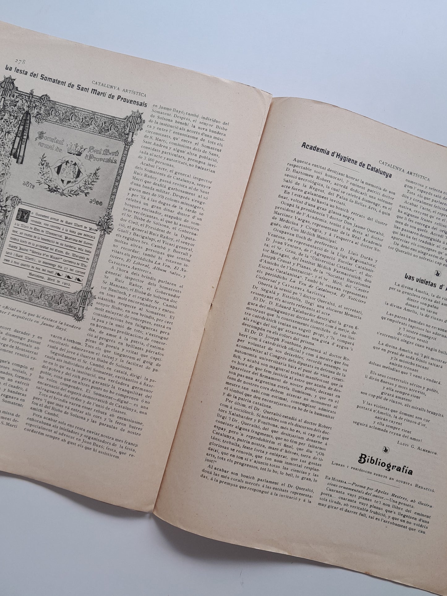 CATALUNYA ARTÍSTICA (BARCELONA) - ANY 3, NÚM. 98 (1 MAIG 1902)