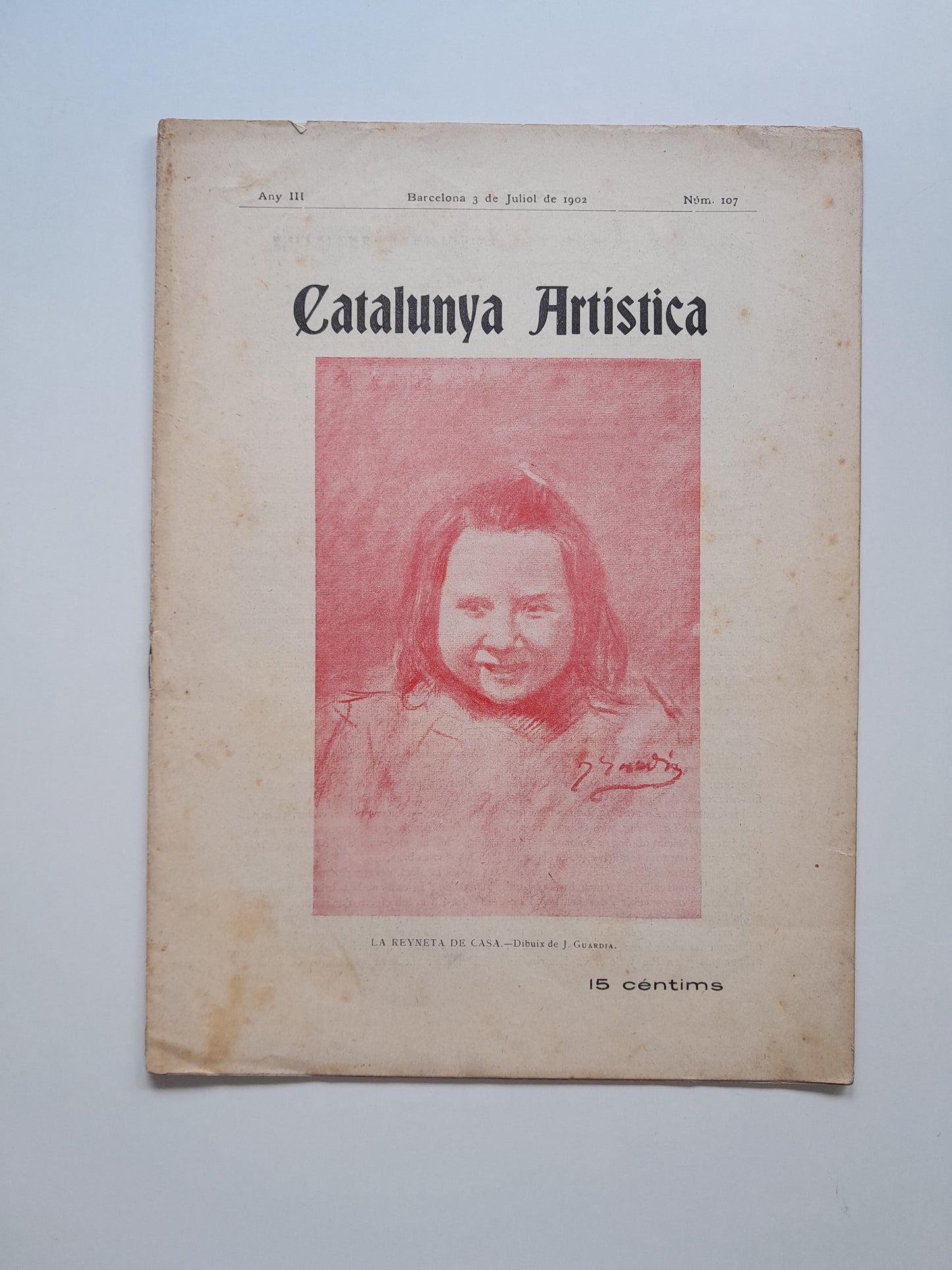 CATALUNYA ARTÍSTICA (BARCELONA) - ANY 3, NÚM. 107 (3 JULIOL 1902)