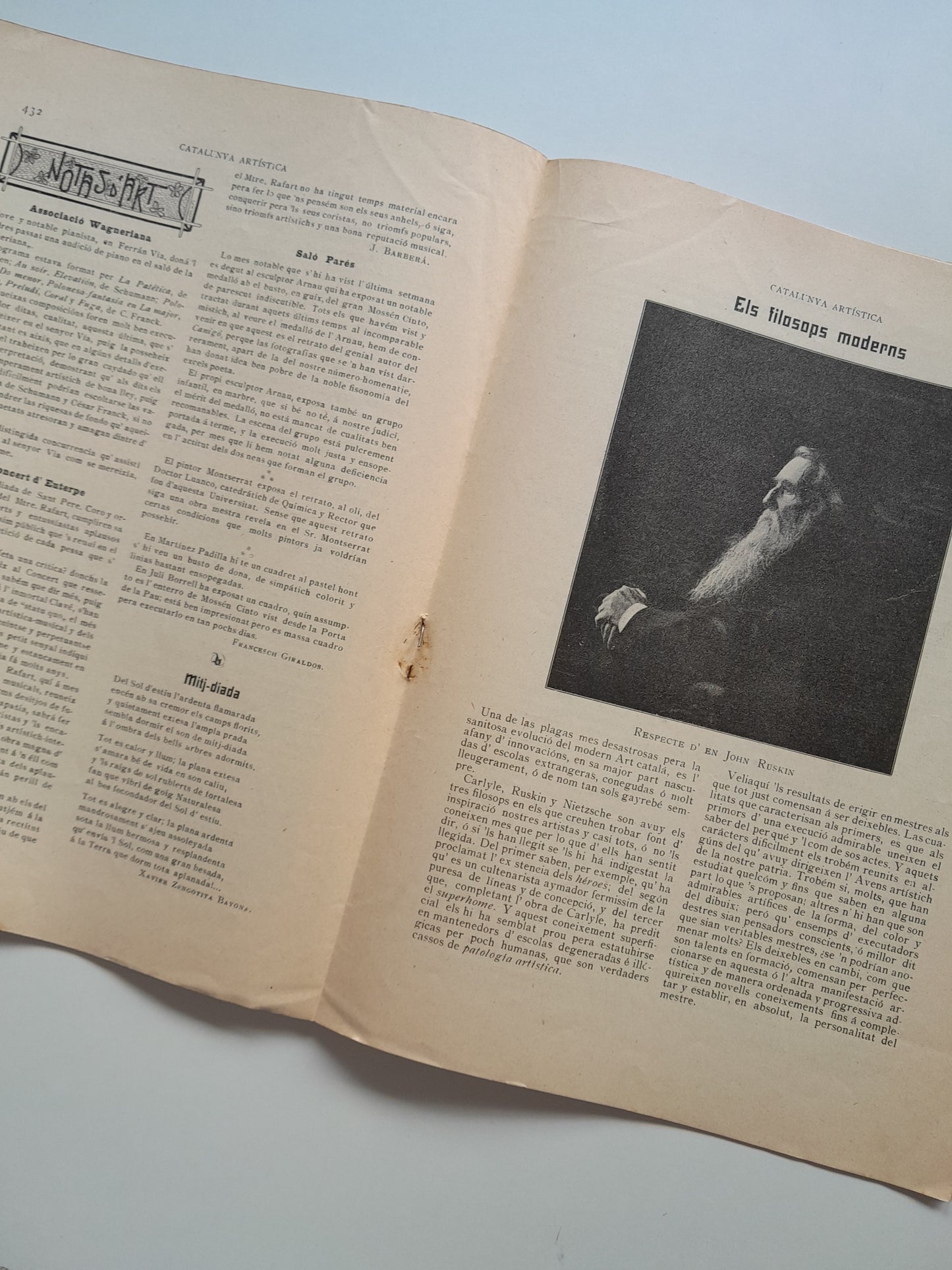 CATALUNYA ARTÍSTICA (BARCELONA) - ANY 3, NÚM. 107 (3 JULIOL 1902)