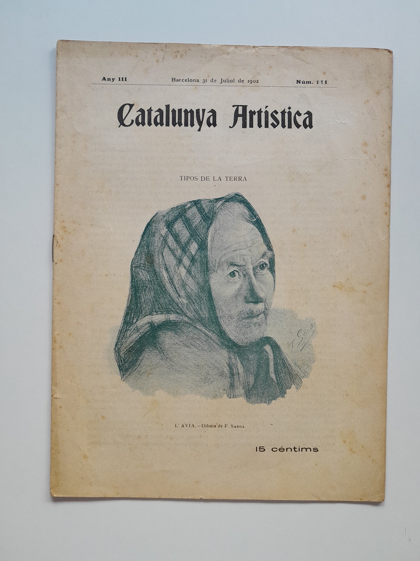 CATALUNYA ARTÍSTICA (BARCELONA) - ANY 3, NÚM. 111 (31 JULIOL 1902)