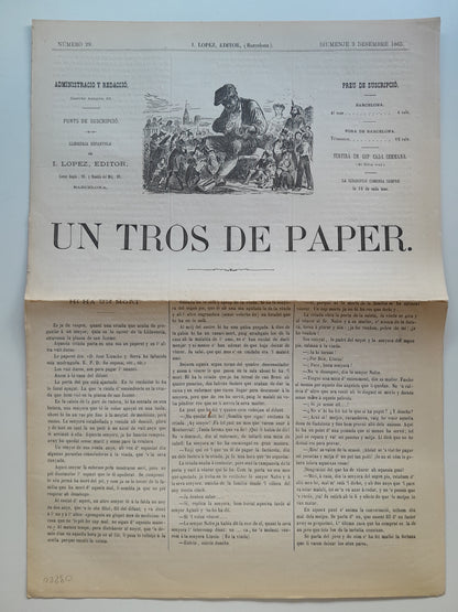 UN TROS DE PAPER (BARCELONA) - ANY 1, NÚM. 29 (3 DESEMBRE 1865)
