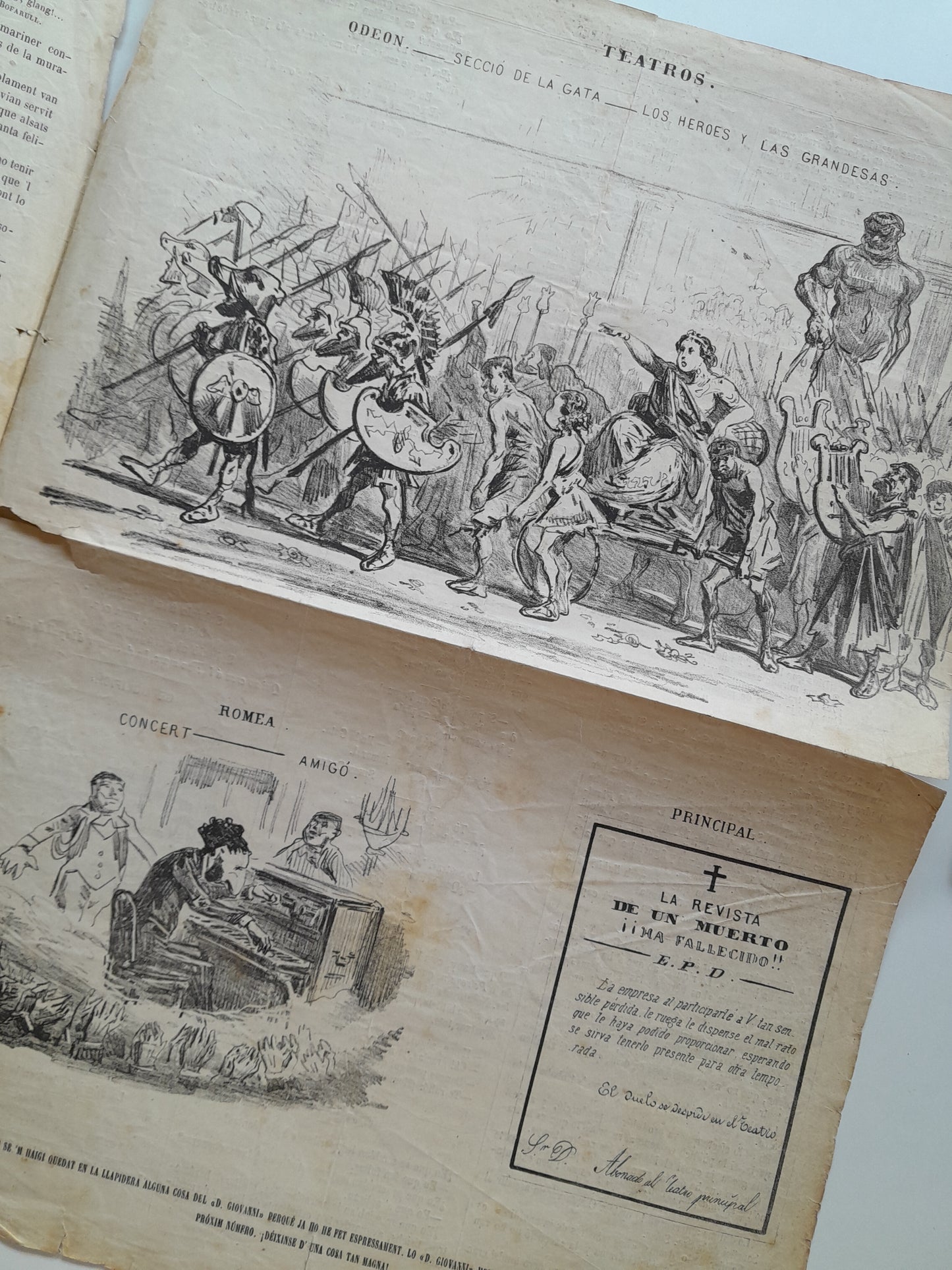 UN TROS DE PAPER (BARCELONA) - ANY 2, NÚM. 42 (4 MARÇ 1866)