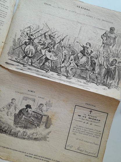 UN TROS DE PAPER (BARCELONA) - ANY 2, NÚM. 42 (4 MARÇ 1866)