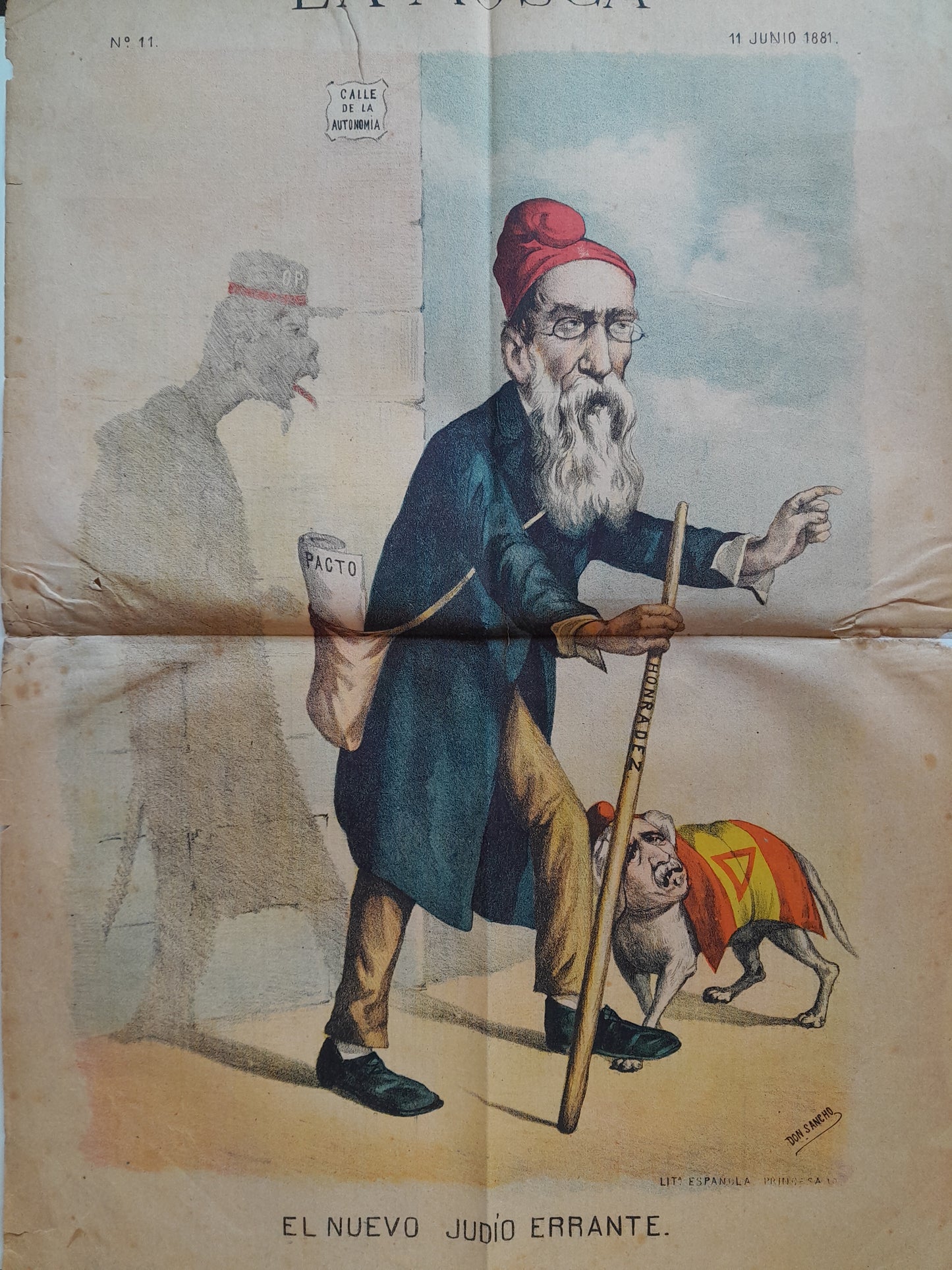LA MOSCA. PERIÓDICO POLÍTICO JOCO-SÉRIO (BARCELONA) - ANY 1, NÚM. 11 (11 JUNY 1881)