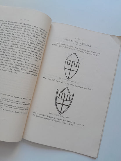 L'ESCUT HERALDIC DE MANRESA - JOAQUIM SARRET I ARBÓS (IMP. ANTÓN ESPARBÉ SERRA, 1915)